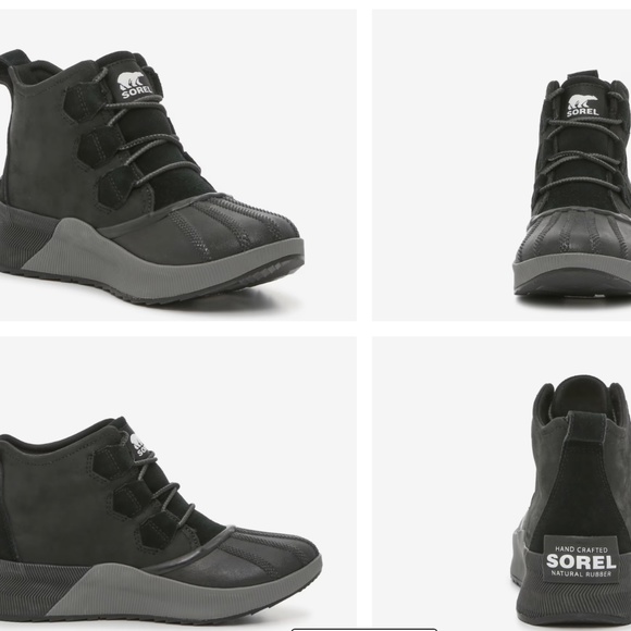 SOREL Out N About III Duck Boot Size 7.5 Color: Black & Grey - Picture 9 of 10